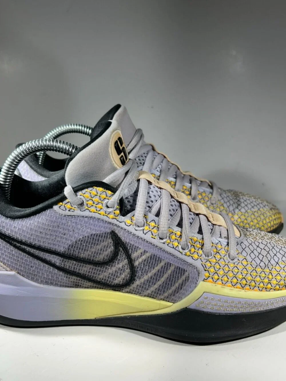 Nike Sabrina 1 Spark Womens Basketball Shoes Size 7.5 Lavender Sneakers Low Lace